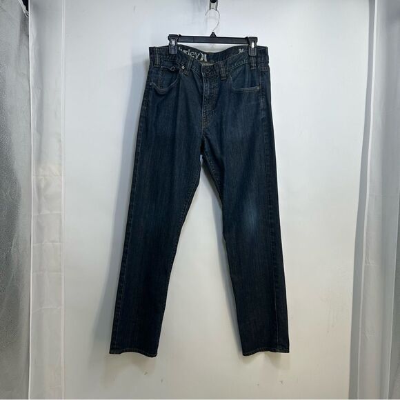 Hurley "84 Size 33 Mens' 100% Cotton Zipper Fly Straight Leg Jeans - Picture 1 of 12